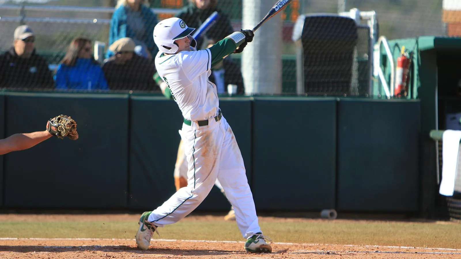 Kyle Harvey mid-swing at Georgia Gwinnett College